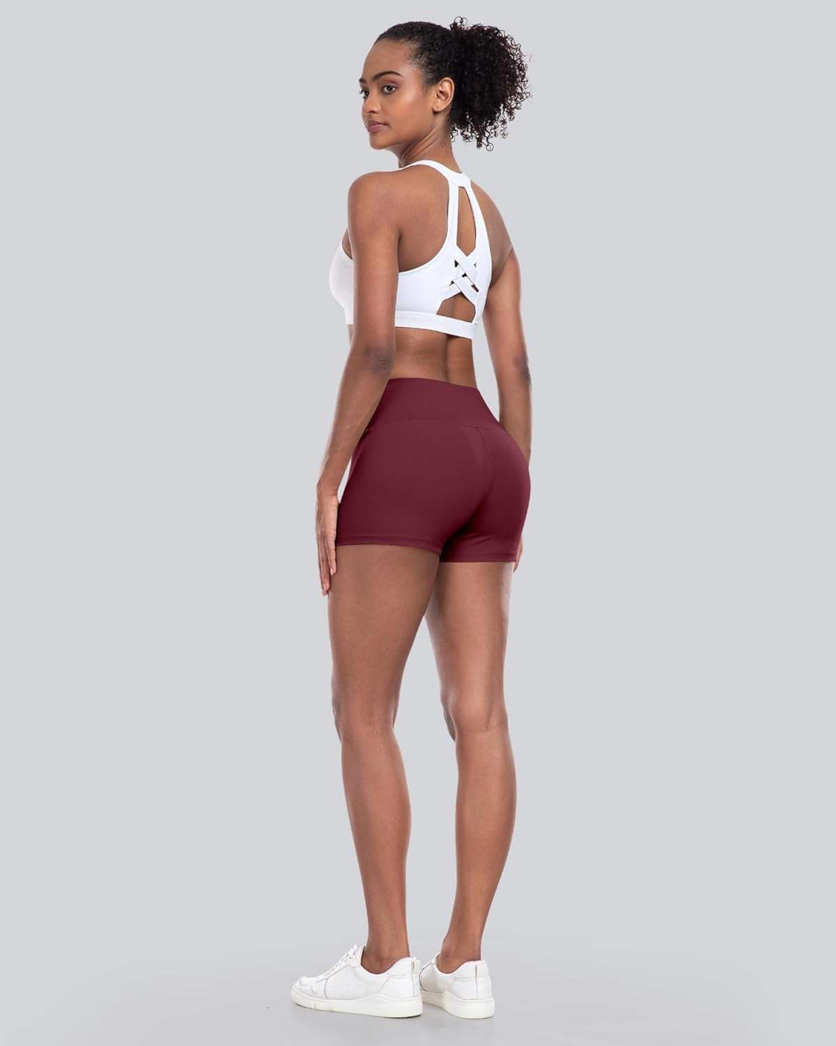 Workout Booty Spandex Shorts for Women, High Waist Soft Yoga Bike Shorts