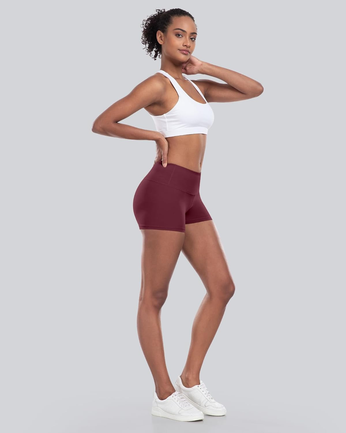 Workout Booty Spandex Shorts for Women, High Waist Soft Yoga Bike Shorts