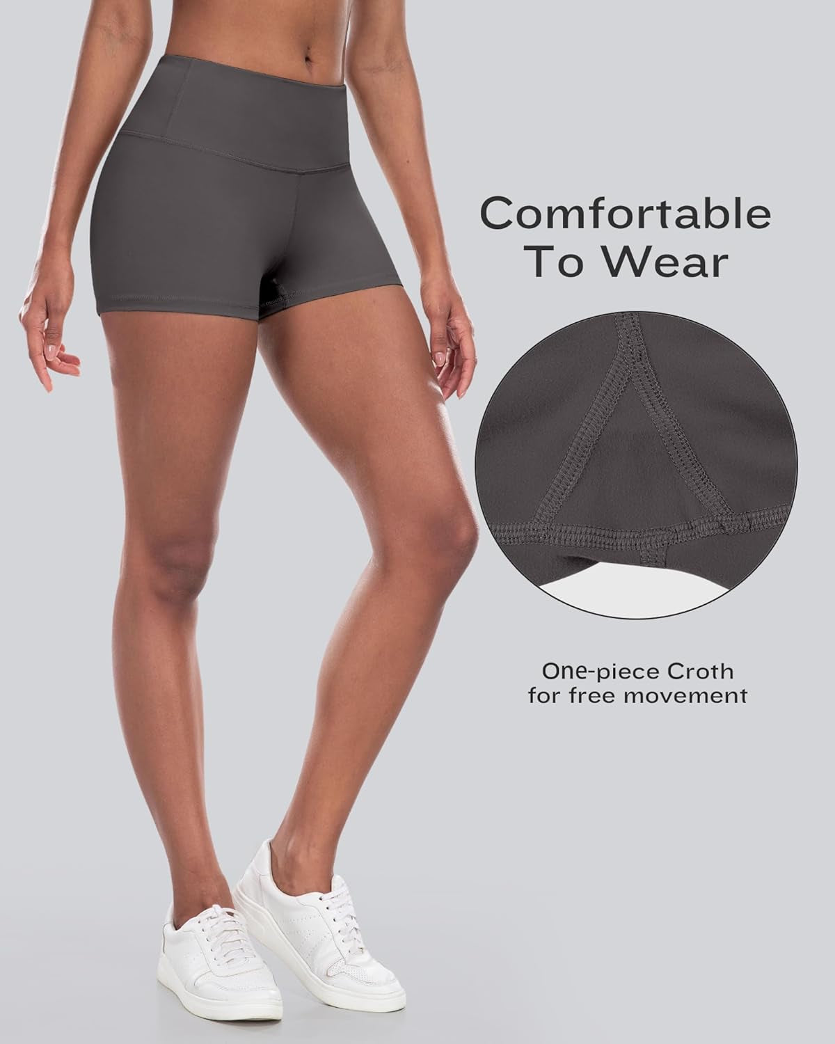 Workout Booty Spandex Shorts for Women, High Waist Soft Yoga Bike Shorts